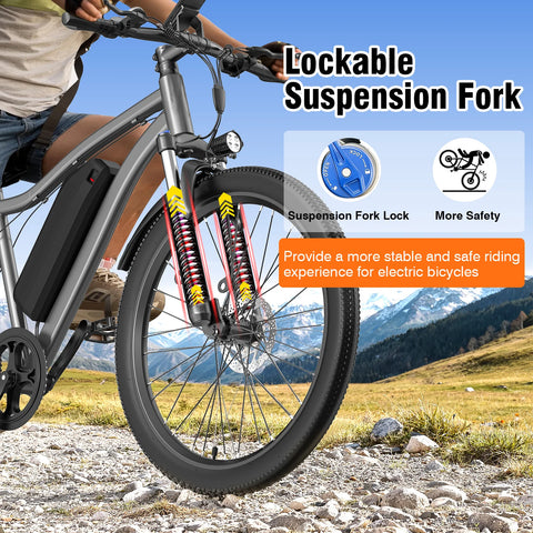VelociTech 720W Urban Electric Bike 26" - alternate view