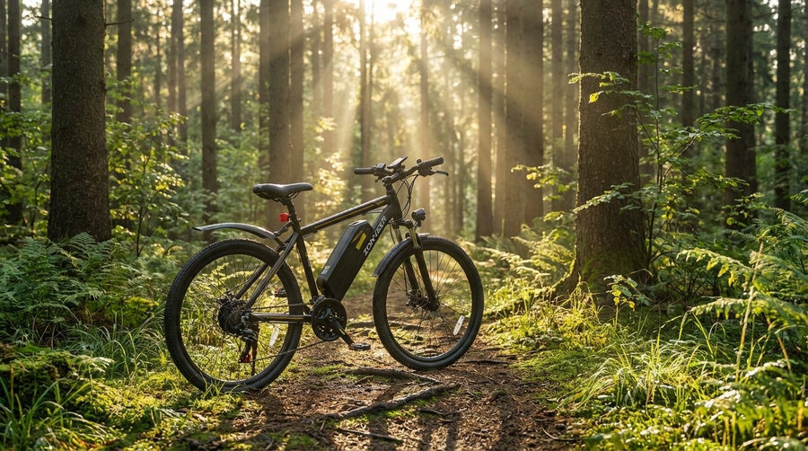 VelociTech 1000W Urban Commuter E-Bike - lifestyle view 3