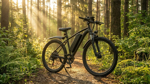 VelociTech 1000W Fat Tire Electric Bike 26" - lifestyle view 3