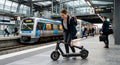 VelociTech 819W Family Electric Scooter with Seat - lifestyle commuter scooter persona