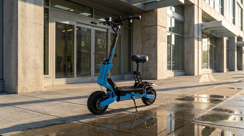 VelociTech 5600W Dual Motor Beast Scooter 50MPH - lifestyle view 3