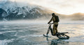 VelociTech 2000W 3-in-1 Electric Snow Scooter - lifestyle action photography