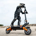 VelociTech H9 Dual Motor Scooter — deck and folding mechanism