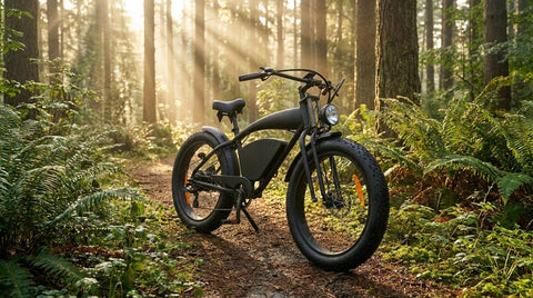 VelociTech 48V Mountain E-Bike 37MPH All-Terrain - lifestyle view 3