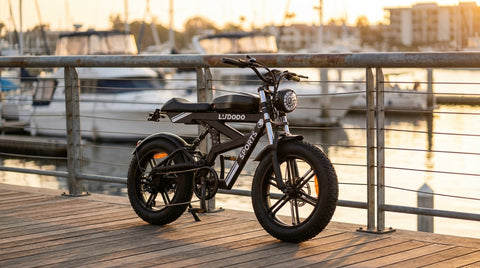 VelociTech 1500W Electric Bike 35MPH Long Range - lifestyle product photography