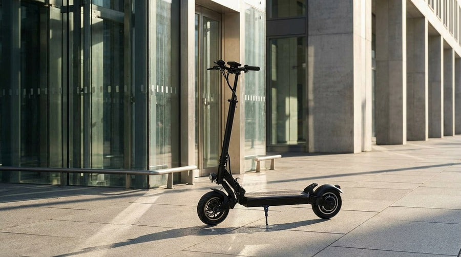 VelociTech 800W All-Terrain Electric Scooter - lifestyle view 3