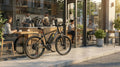 VelociTech 1000W Urban Commuter E-Bike - lifestyle product photography