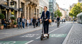 VelociTech 1600W Adult Electric Scooter - lifestyle commuter scooter persona