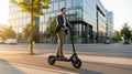 VelociTech 1200W Plus Electric Scooter - lifestyle view 2